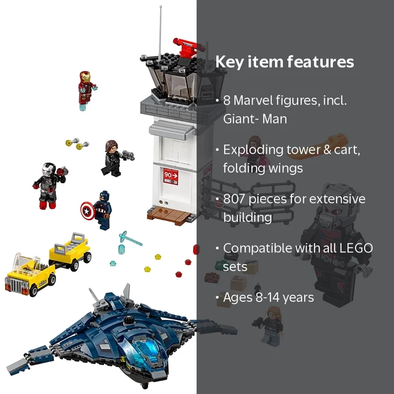 Free Shipping! LEGO Super Heroes Super Hero Airport Battle 76051