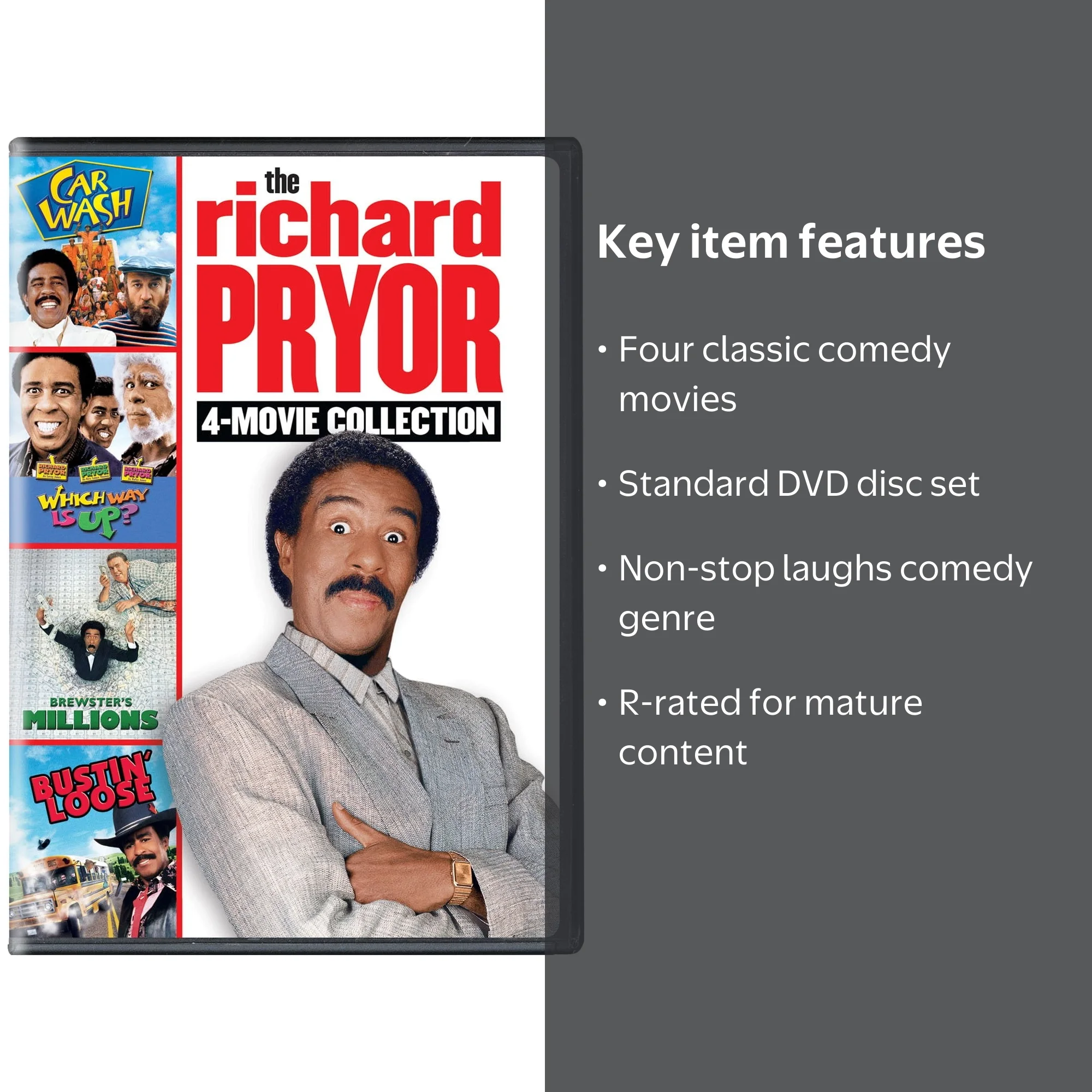 The Richard Pryor 4-Movie Collection DVD Set, Comedy classic