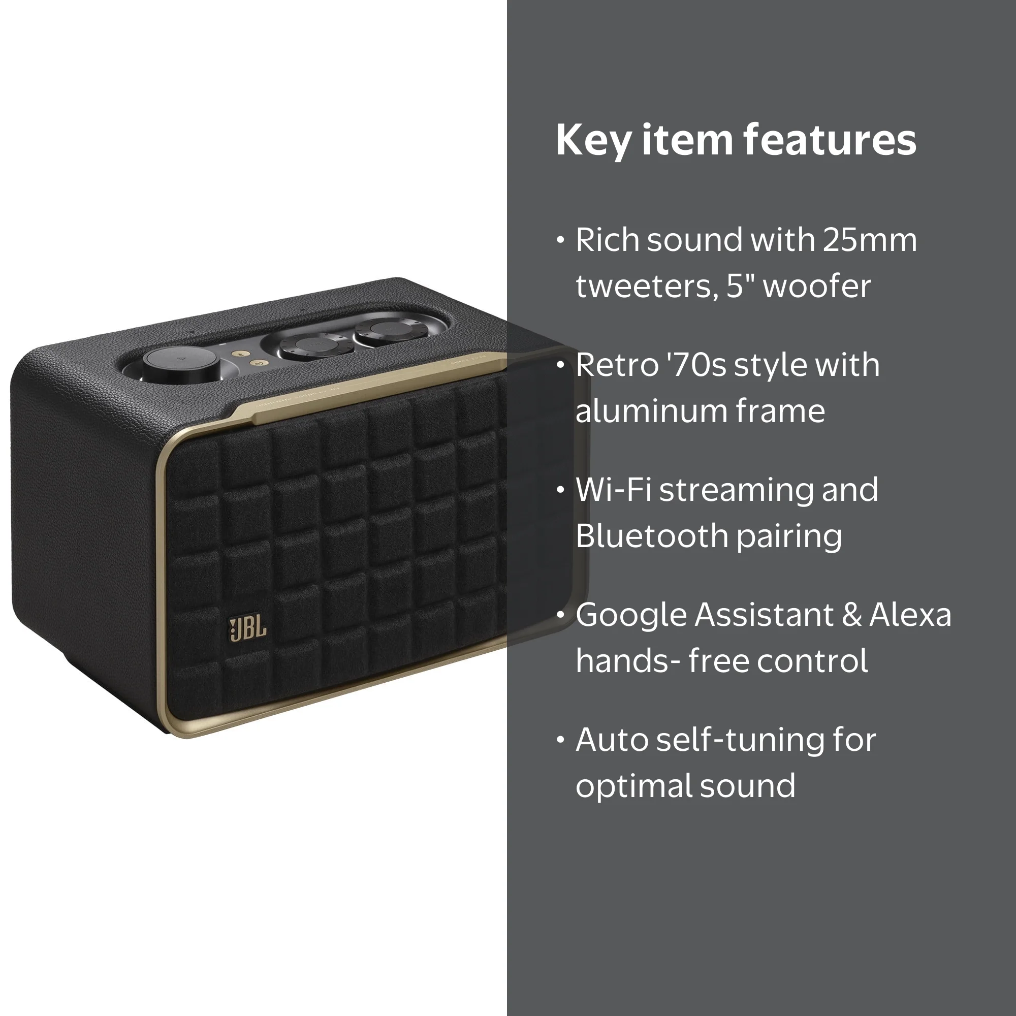 JBL Authentics 200 Smart Speaker, Wi-Fi, Bluetooth, Voice