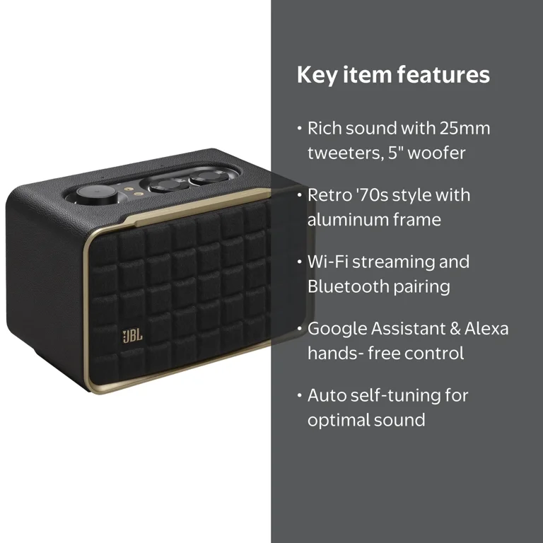 JBL Authentics 200 Smart Speaker, Wi-Fi, Bluetooth, Voice