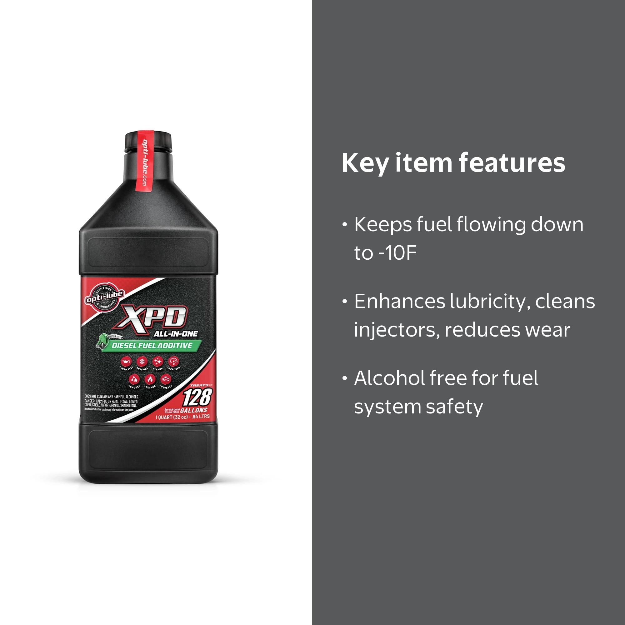 Opti-Lube XPD Diesel Fuel Additive, 1 qt, Lubricity, Cetane