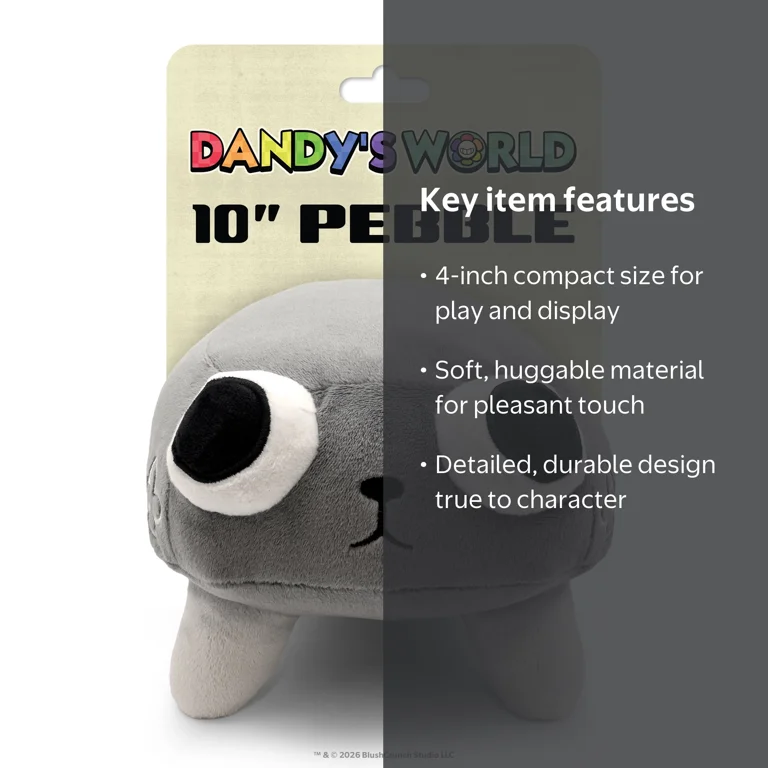Dandy's World Pebble Collectible Plush Toy - Officially Licensed