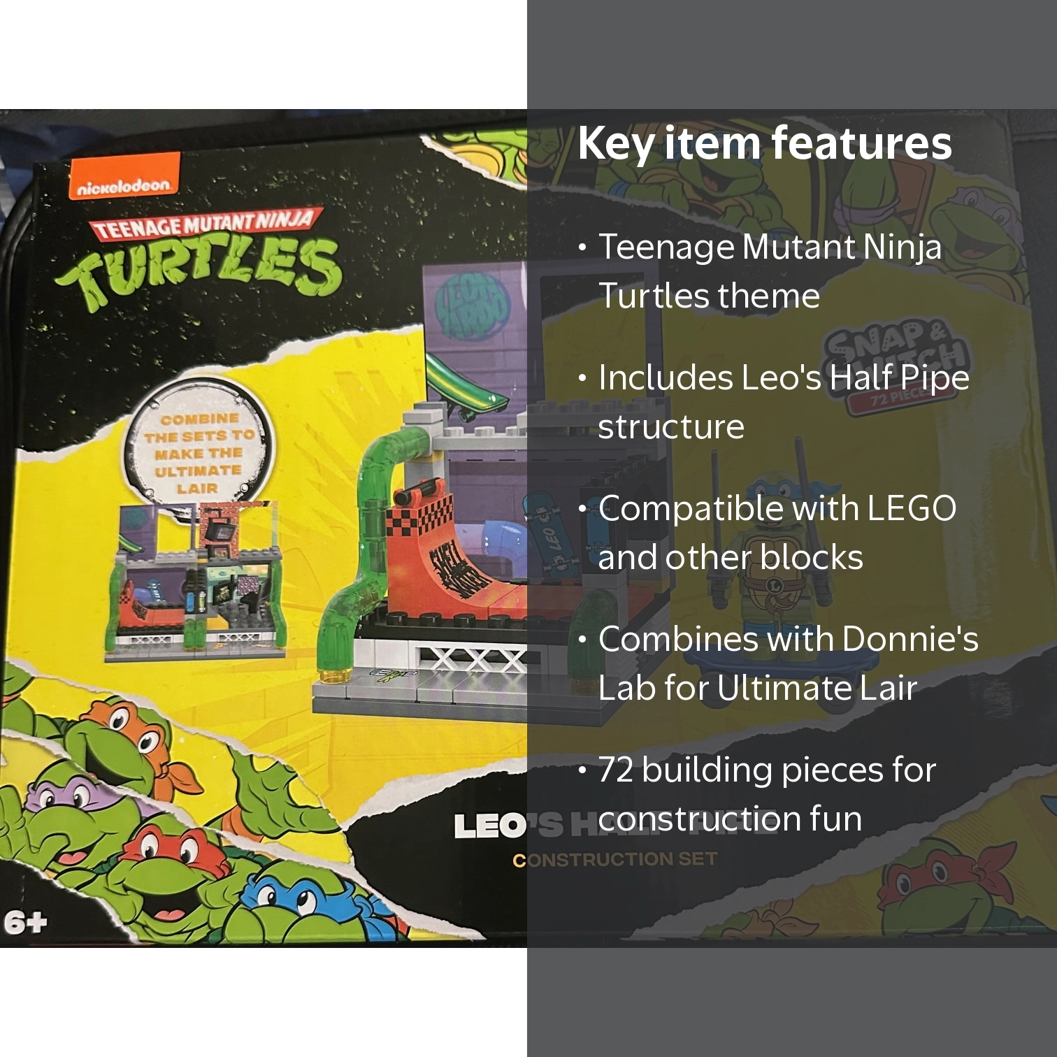 Teenage Mutant Ninja Turtles Snap & Switch Leo's Half Pipe