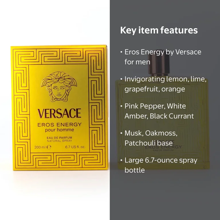 Versace Men's Eros Energy EDP Spray 6.7 oz Fragrance - Walmart.com