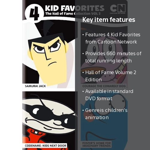 4 Kid Favorites Cartoon Network: Hall of Fame Vol. 2 [DVD