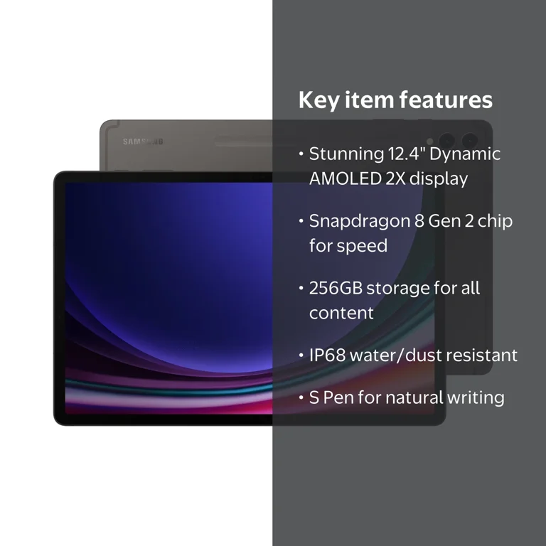 Samsung Ultra Large New Galaxy Tab S9+ 12.4