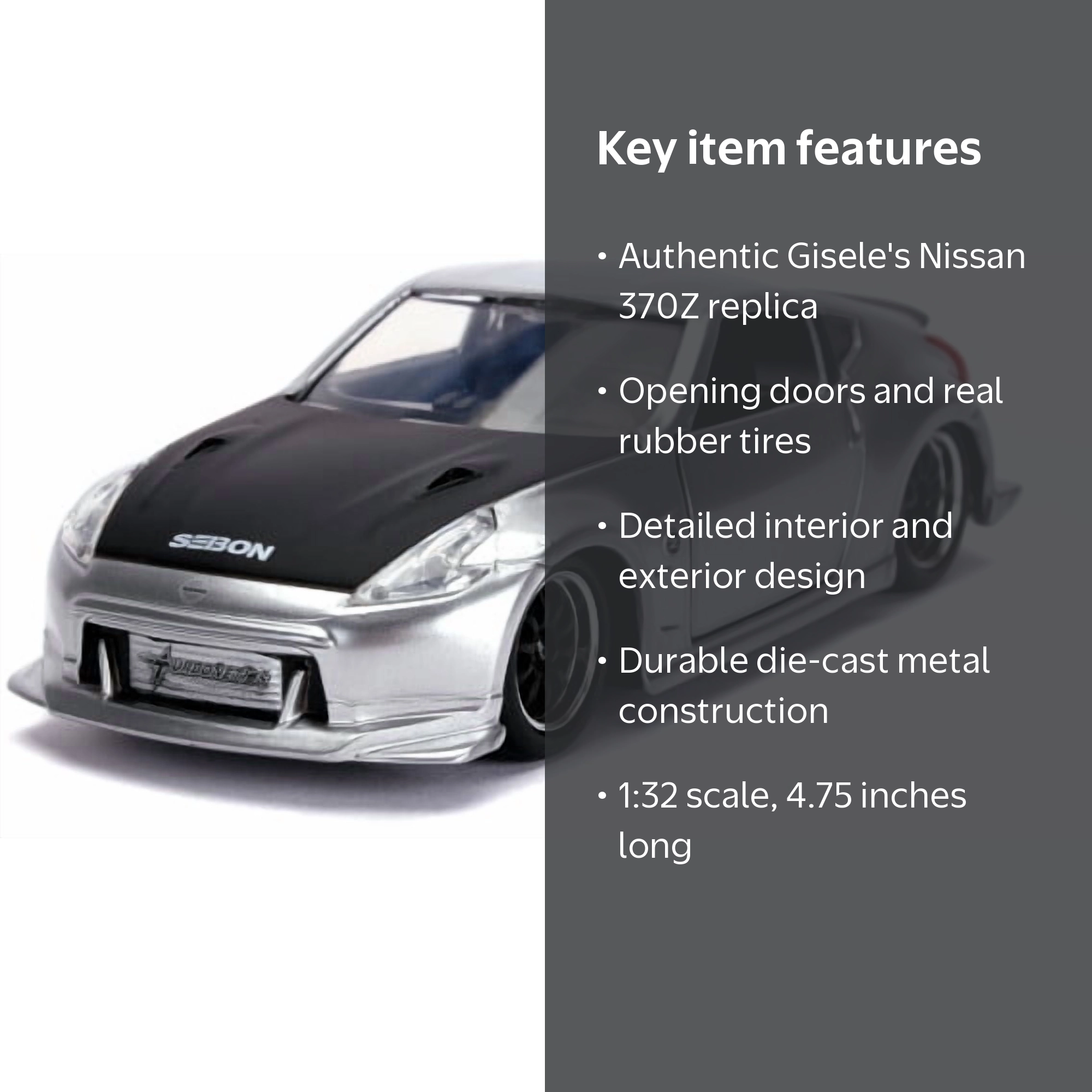Jada Toys 1:32 Fast & Furious Gisele's Nissan 370Z - Walmart.com
