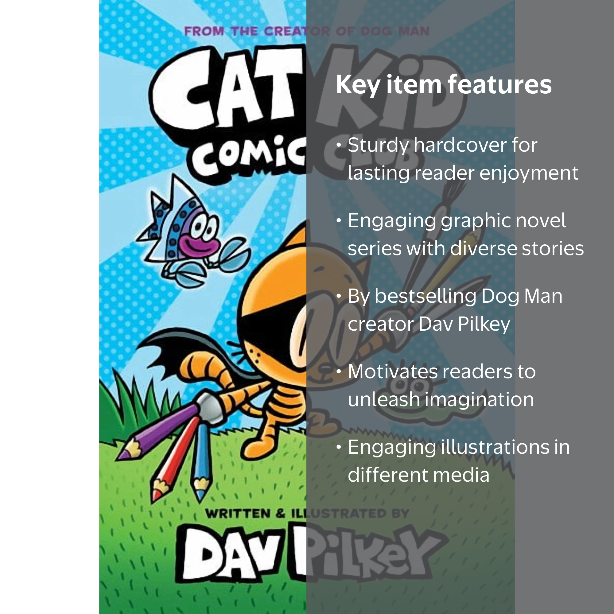 Dav Pilkey's New Children's Book: Cat Kid Comic Club #1 - A