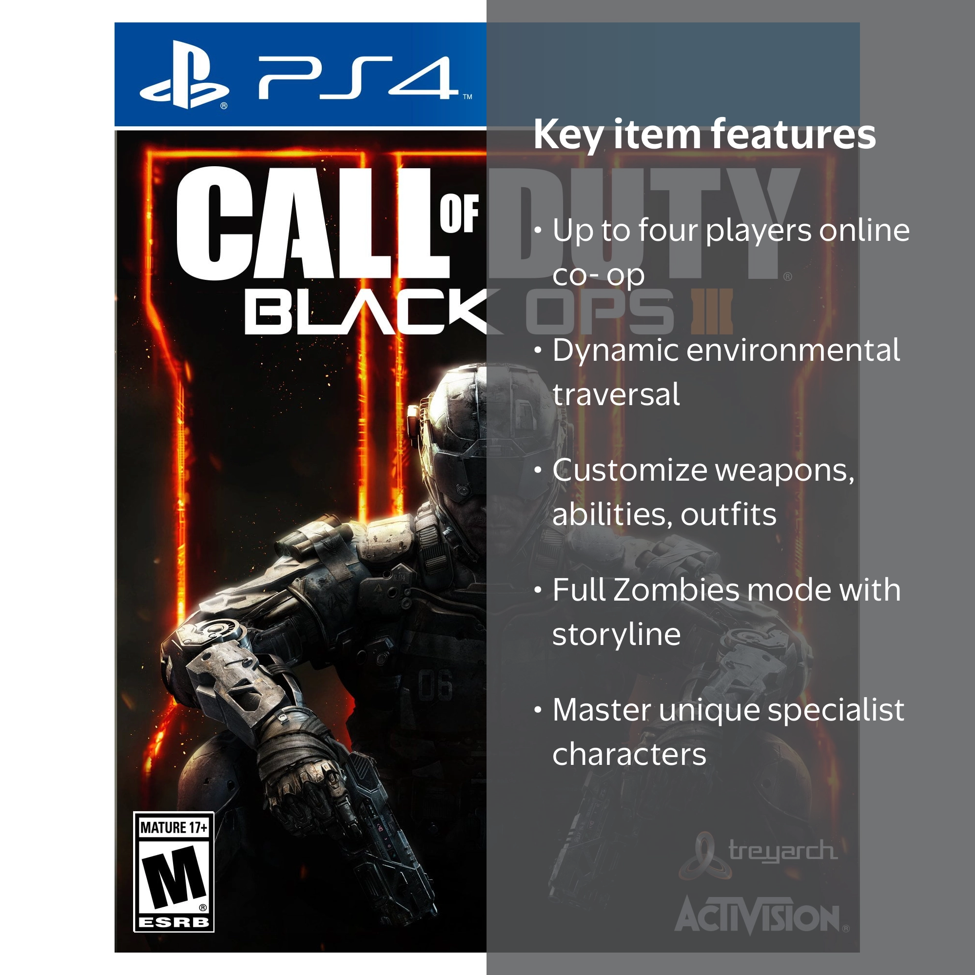 Activision Call of Duty: Black Ops III for PlayStation 4