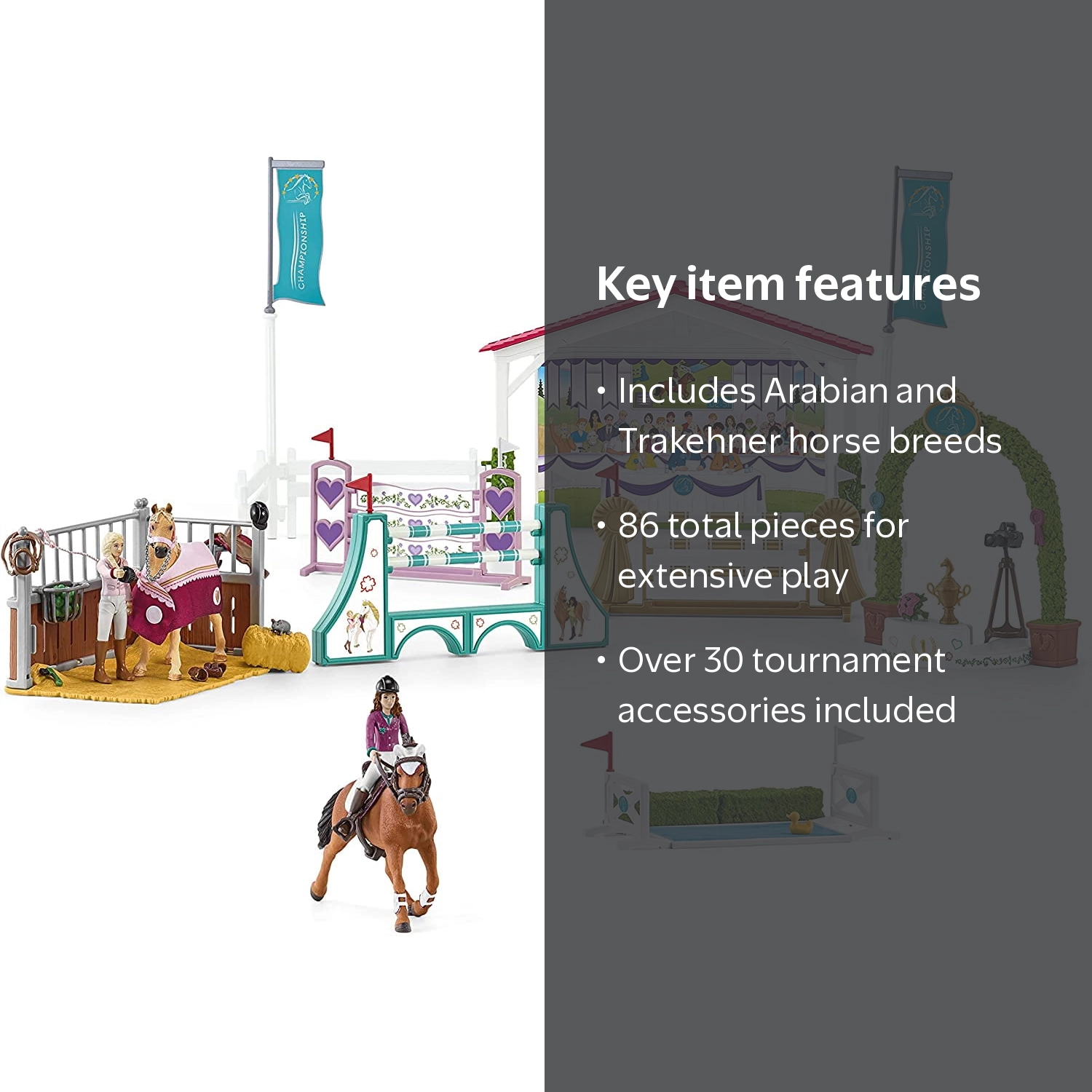 Schleich, Horse Club, Friendship Horse Tournament, 86 pcs