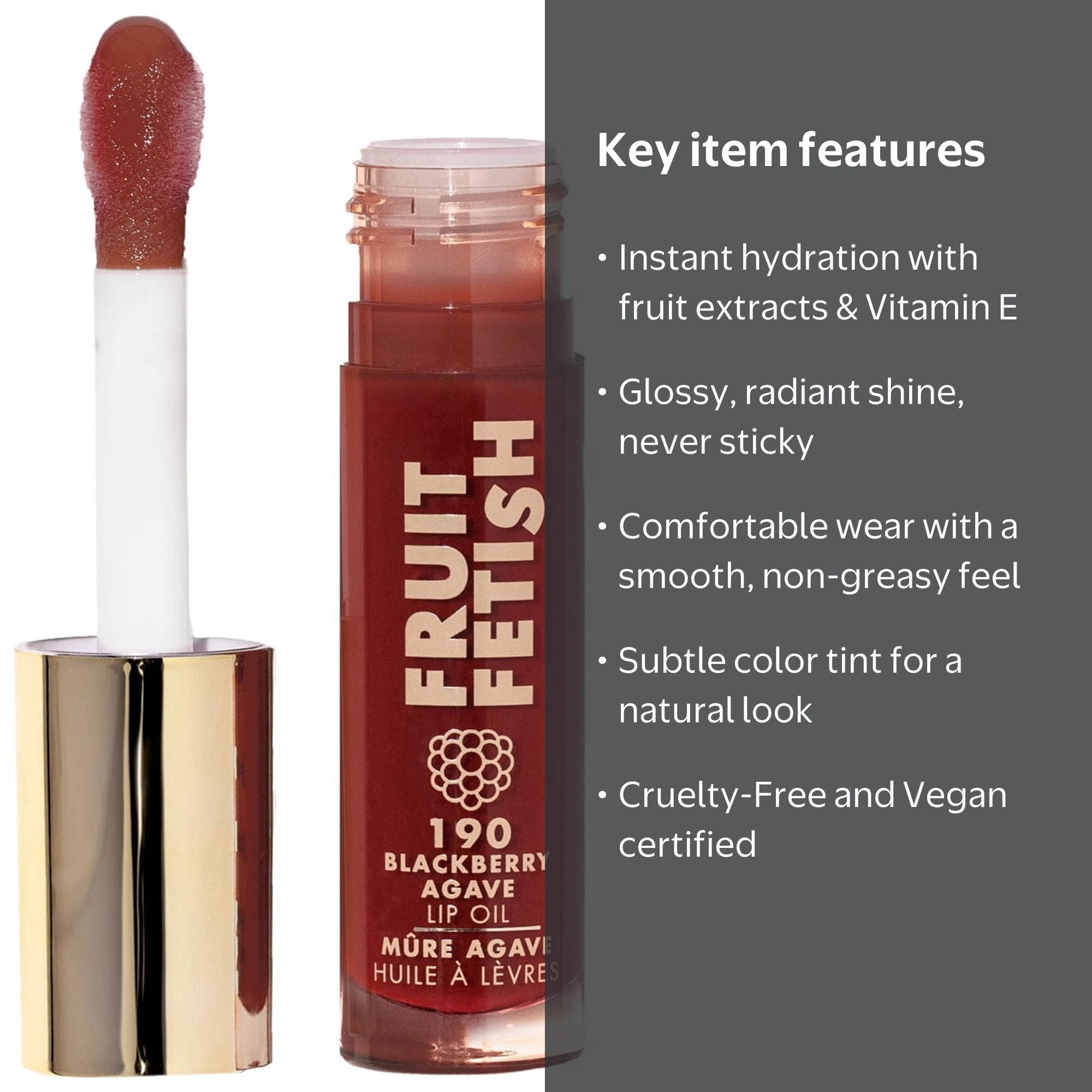 FRUTTI ROSSI PEEL-OFF マスク 75ml Milani Fruit Fetish Lip Oil, Blackberry Agave - Walmart.com