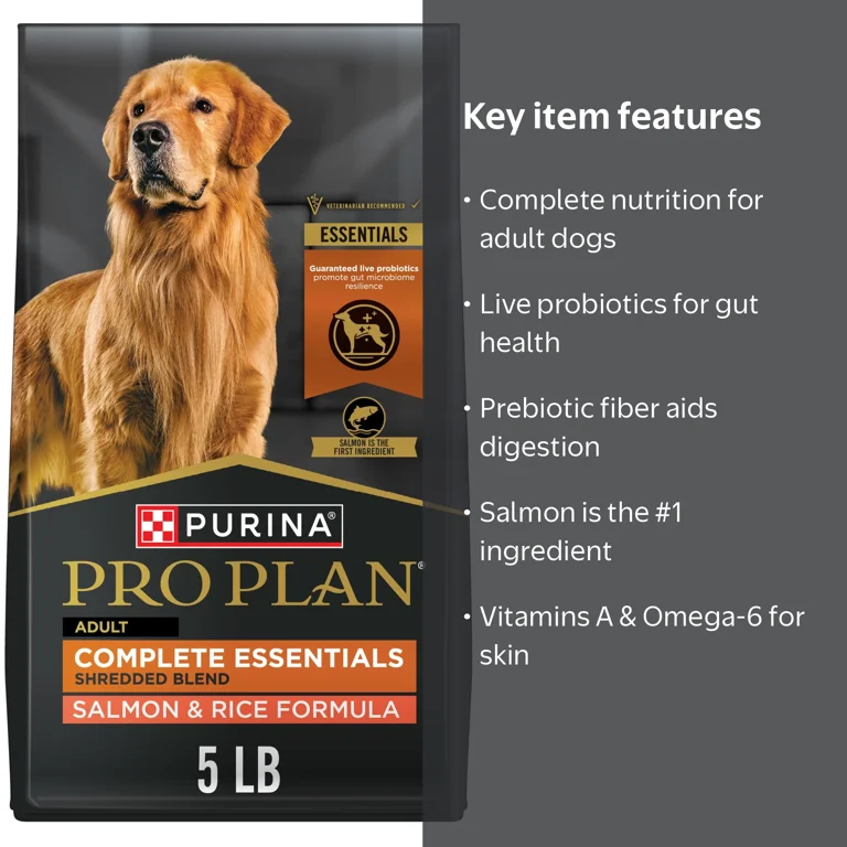 Purina Pro Plan Complete Essentials Shredded Blend Salmon and Rice