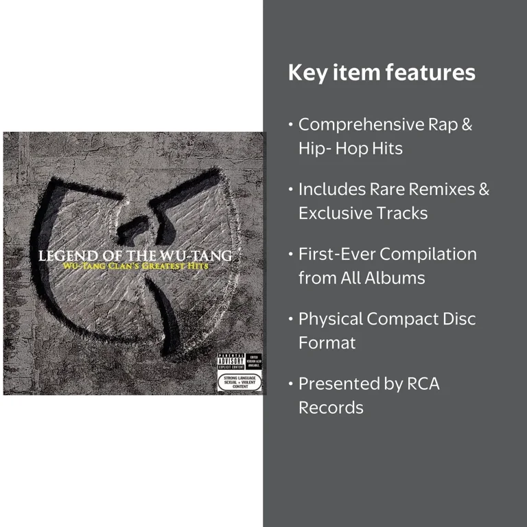 【中古】「未使用品」［CD］Legend Of The Wu-tang: Wu Wu-Tang Clan Legend Of The Wu-Tang Clan CD, Greatest Hits, Remixes
