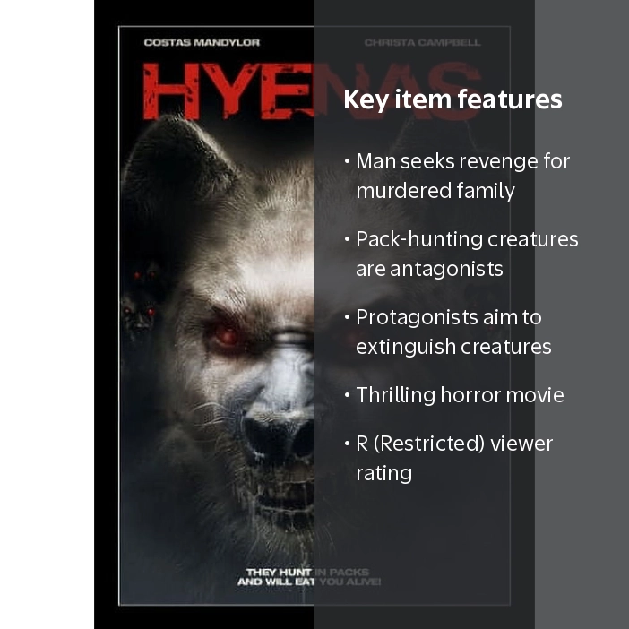 Hyenas (DVD), Horror Movie, Lions Gate - Walmart.com