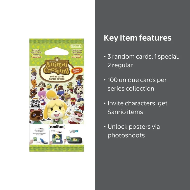 animal crossing amiibo card booster box Cards Series 1  Full (18 Packs) (6 Cards Per Pack/108 Cards) : Video Games to for retro and new Animal Crossing amiibo Cards Series
