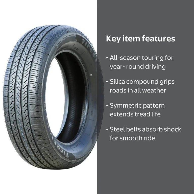 Firestone All Season 215/50R17 91H Tire Fits: 2012-18 Ford Focus