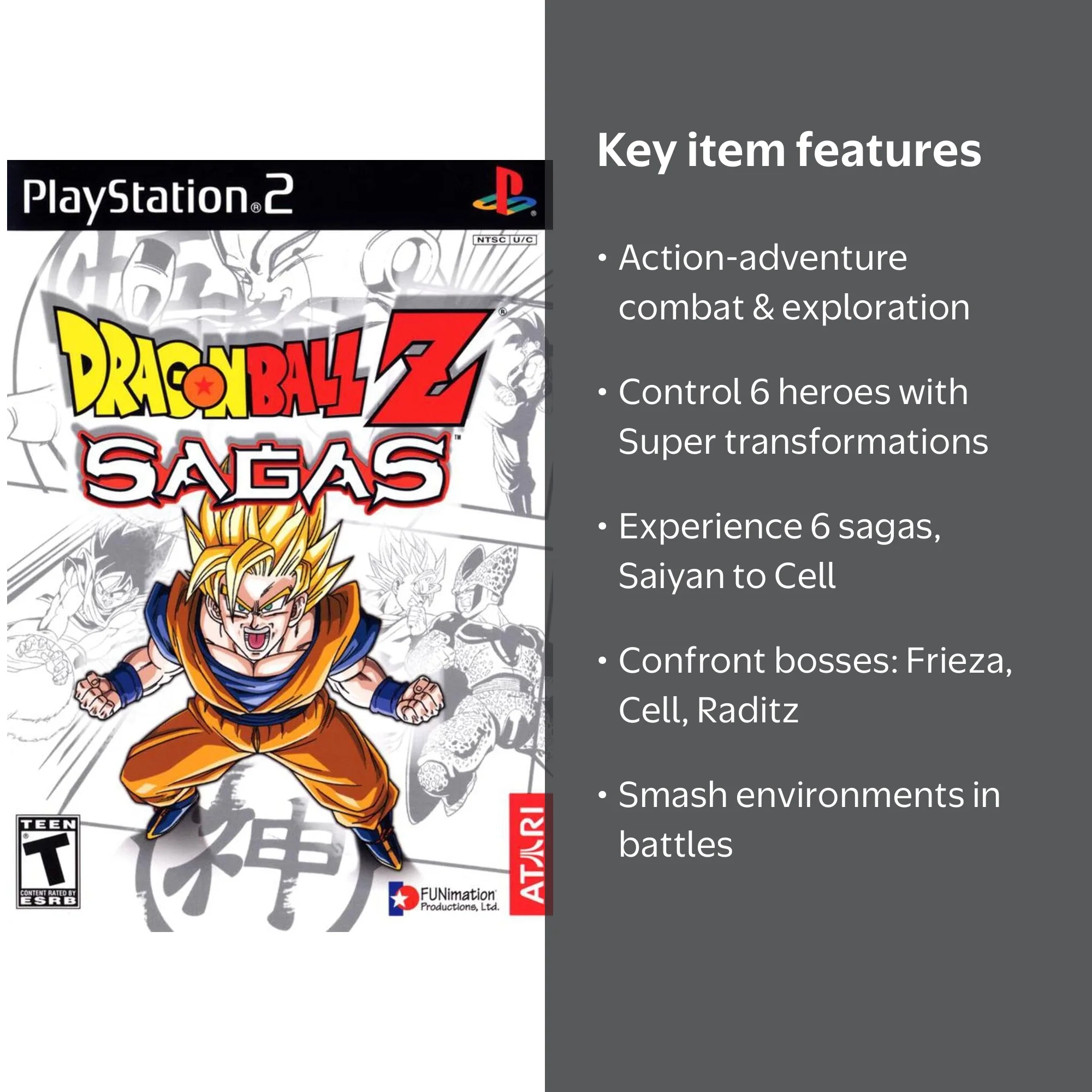 Dragon Ball Z: Sagas - PlayStation 2 - Walmart.com
