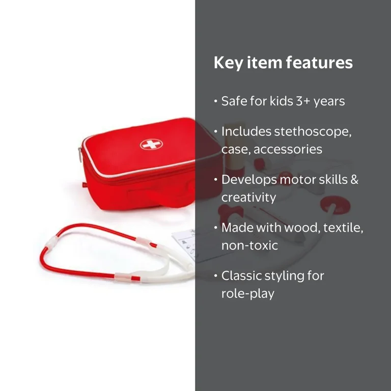 Hape, Doctor on Call Wooden Playset, 7 Piece, Multicolor - Walmart.com
