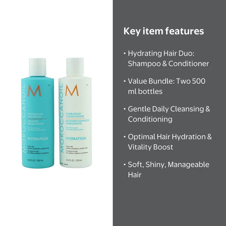 Moroccanoil Hydrating Shampoo & Conditioner Duo, 16.9 FL OZ Each