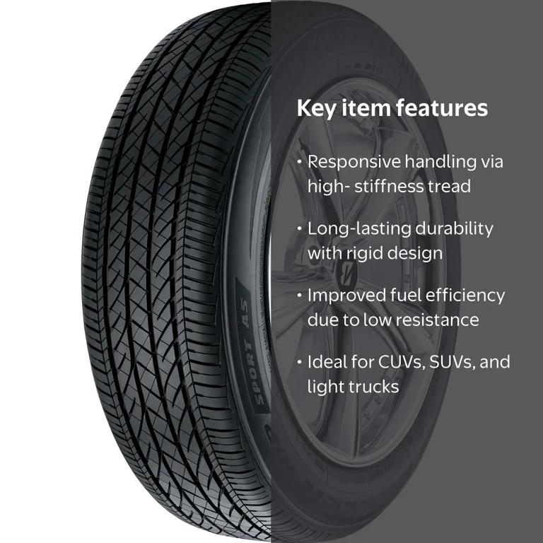 Bridgestone Dueler H/P Sport AS Tire, 245/60R18 105H, All Season
