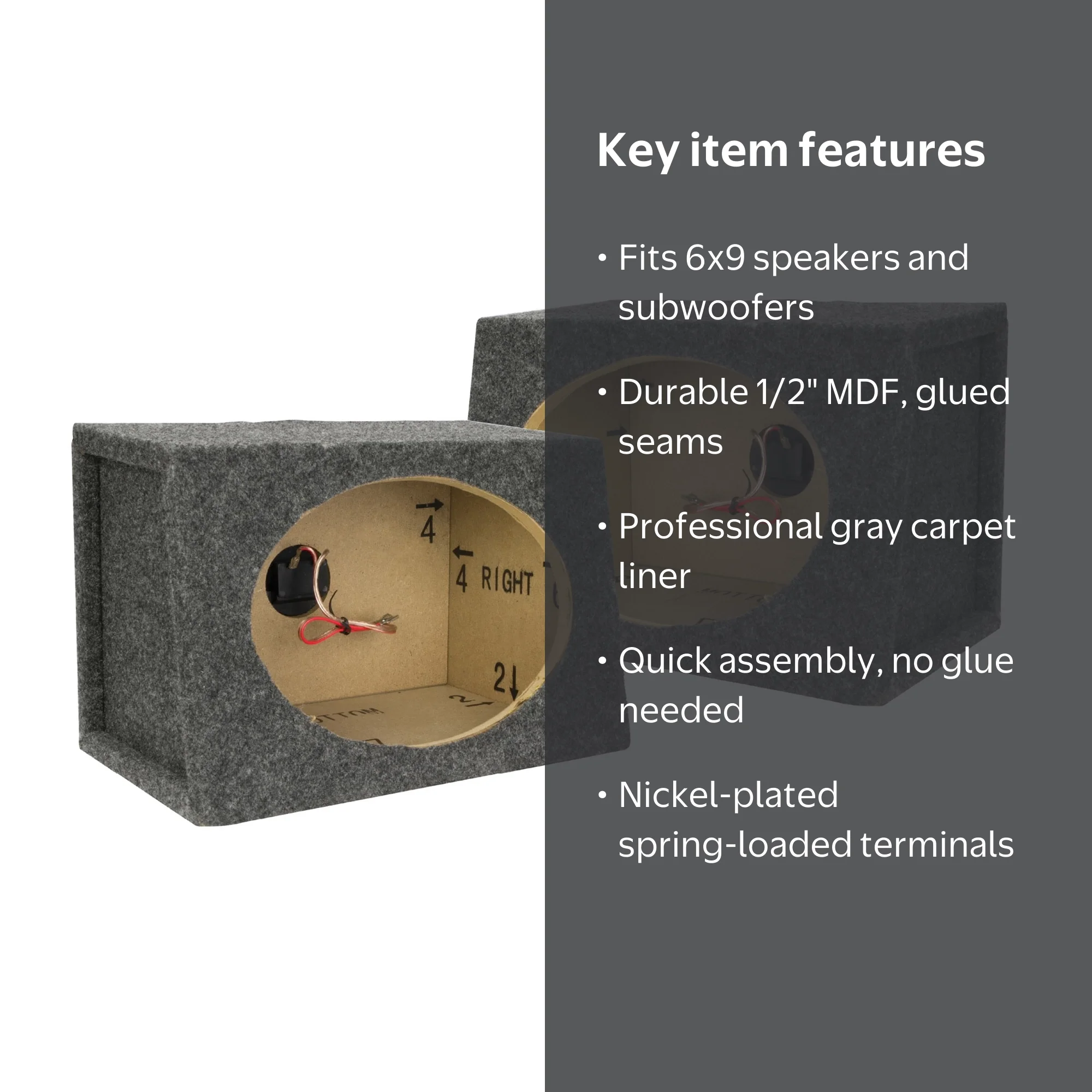 Scosche, Car Speaker Enclosure, SE69KT2-WP1, 6x9 size - Walmart.com