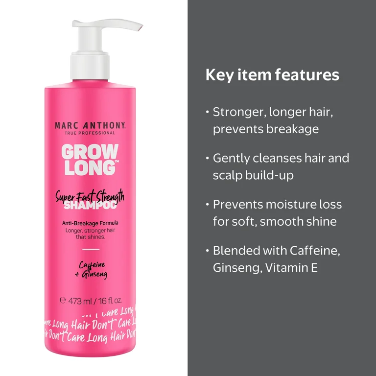 Marc Anthony Grow Long Super Fast Strength Shampoo for All Hair