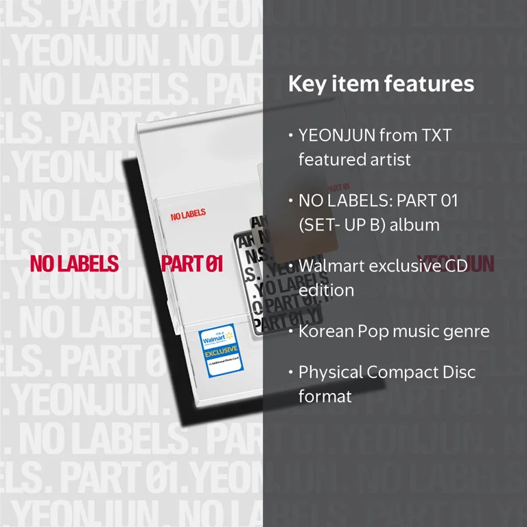 YEONJUN (TXT) - NO LABELS: PART 01 (SET-UP B) - Walmart Exclusive YEONJUN (TXT) - NO LABELS: PART 01 (SET-UP B) - Walmart Exclusive