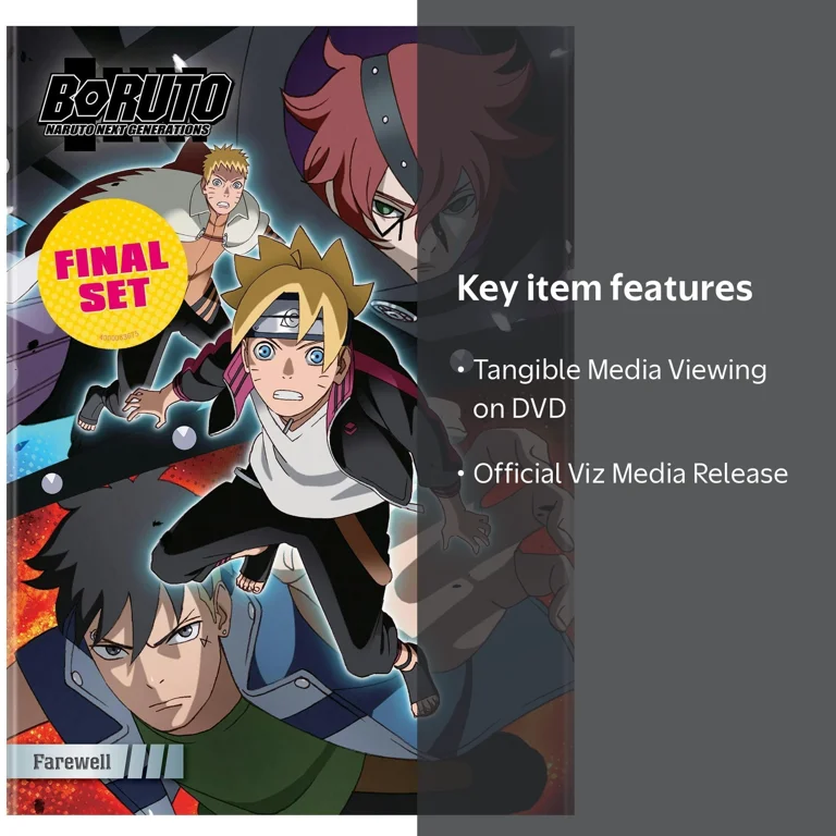 SDS, Boruto Naruto Next Generations Farewell DVD, Anime - Walmart.com