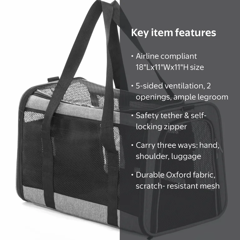 pet carrier bag petsfit double sided expandable