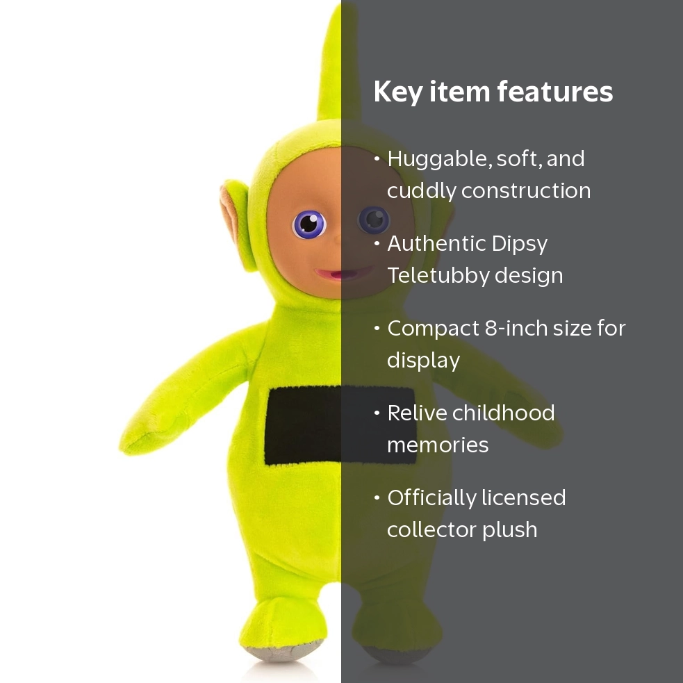 Teletubbies ぬいぐるみ 8デザイン Teletubbies 8-Inch Collector Plush | Dipsy - Walmart.com