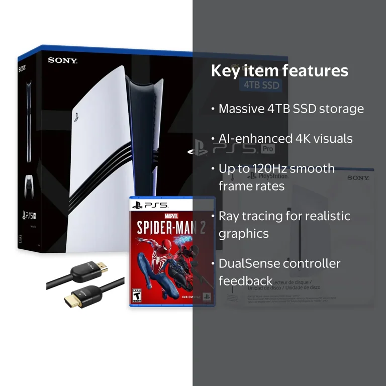 PlayStation 5 Pro 4TB SSD Console with Disc Drive, Wireless