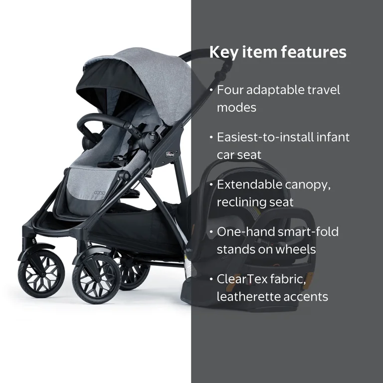 Chicco Corso LE ClearTex Modular Travel System, KeyFit Max