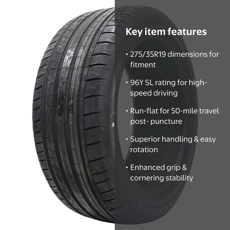 Dunlop SP Sport Maxx GT ROF UHP Summer 275/35R19 96Y Passenger