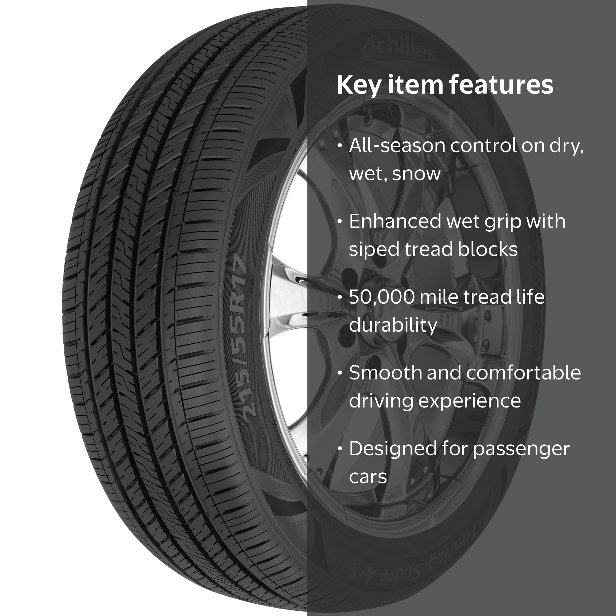 Achilles Touring Sport AS All Season 205/55R16 91V Passenger Tire