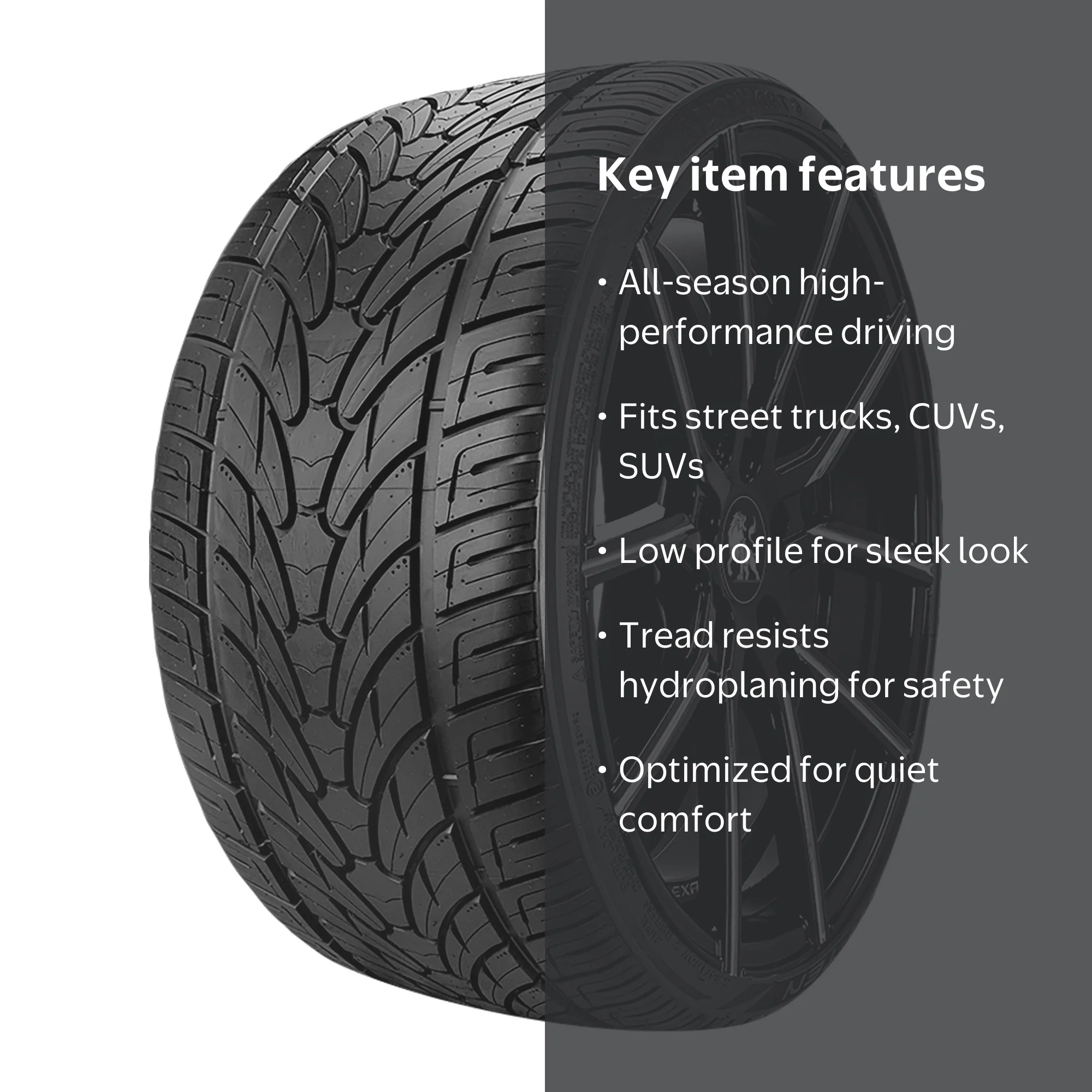 Lionhart, Passenger Tire, 305/45R22 118V XL, All Season High-Speed