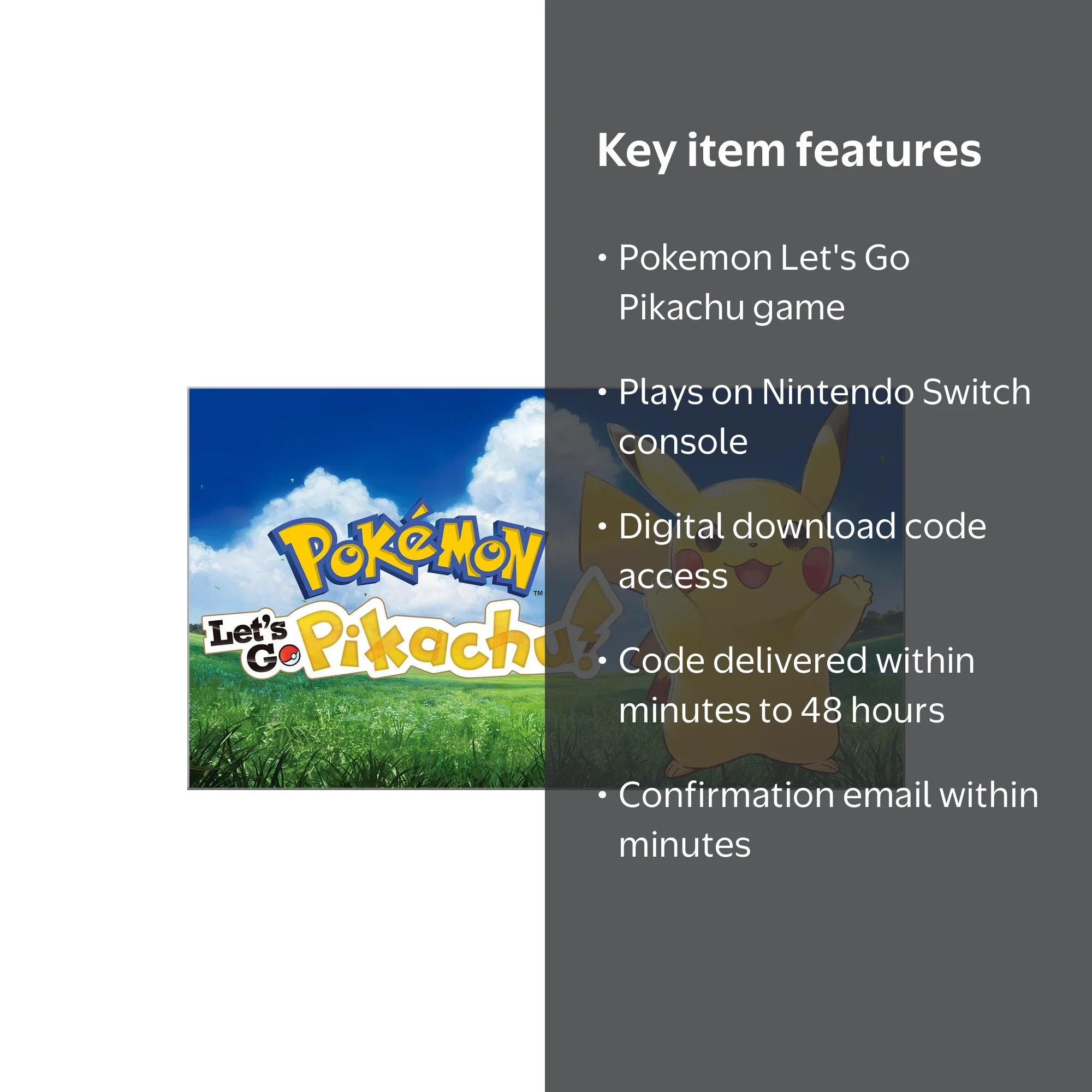 Pokemon Let's Go Pikachu- Nintendo Switch [Digital] - Walmart.com