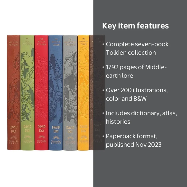 David Day, The World of Tolkien: Seven-Book Boxed Set, 1792 pages