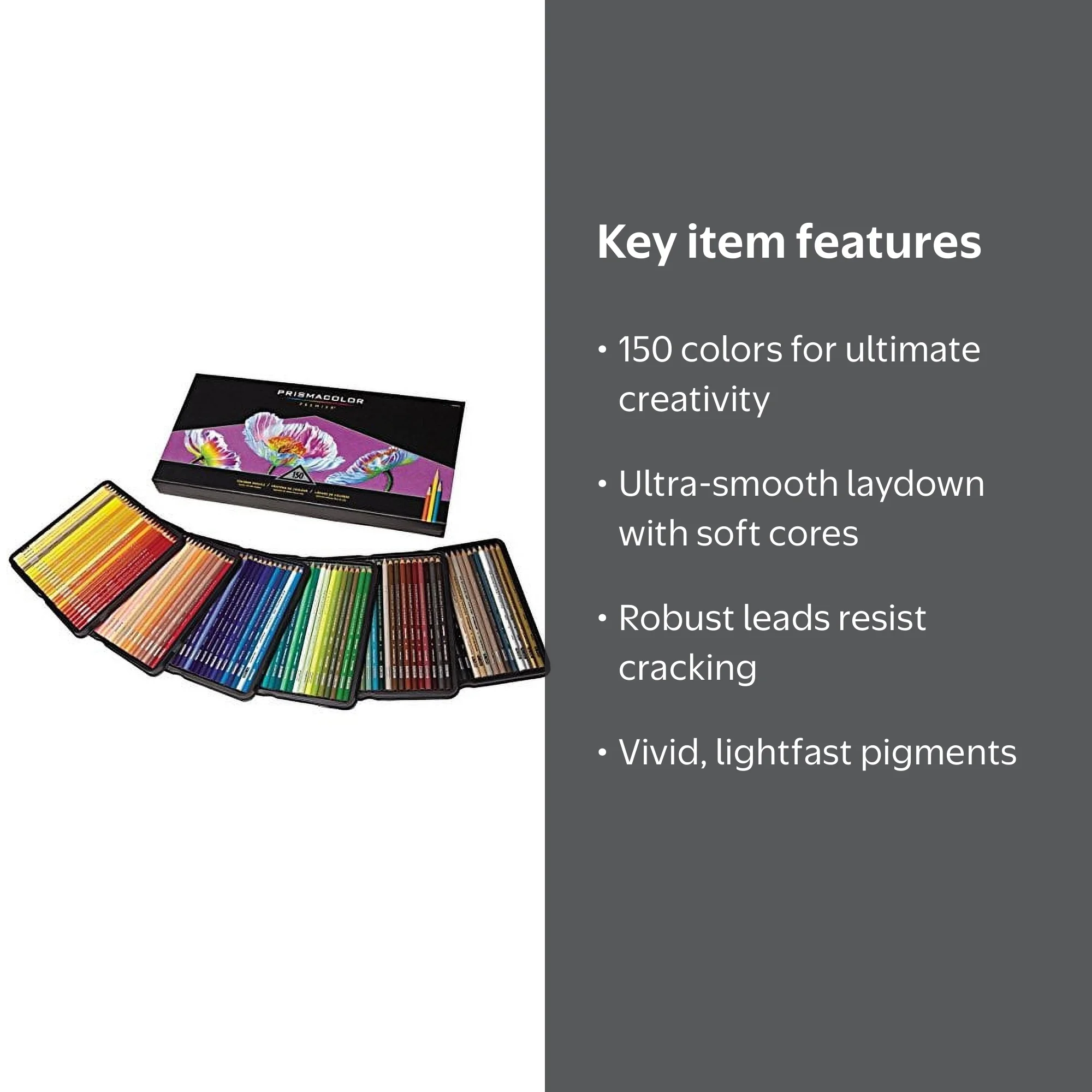 Prismacolor Premier Artist Grade Drawing Colored Pencils, Soft