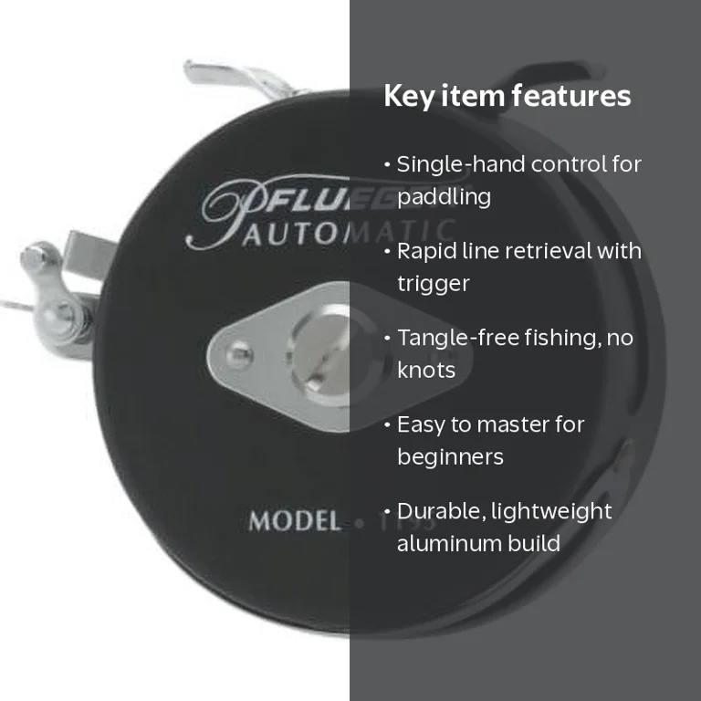 Pflueger, Fly Reel, Automatic, 7/8 Size, Black, Aluminum - Walmart.com