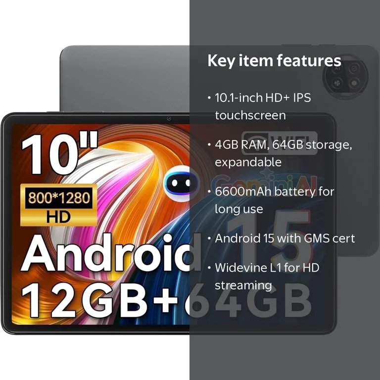 Blackview Android Tablet Tab 20 Wifi 4GB RAM 64GB ROM 10.1 inch