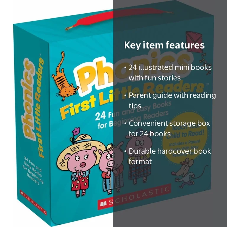 洋書 scholastic phonics Scholastic, Phonics First Little Readers, 24 Books, Hardcover