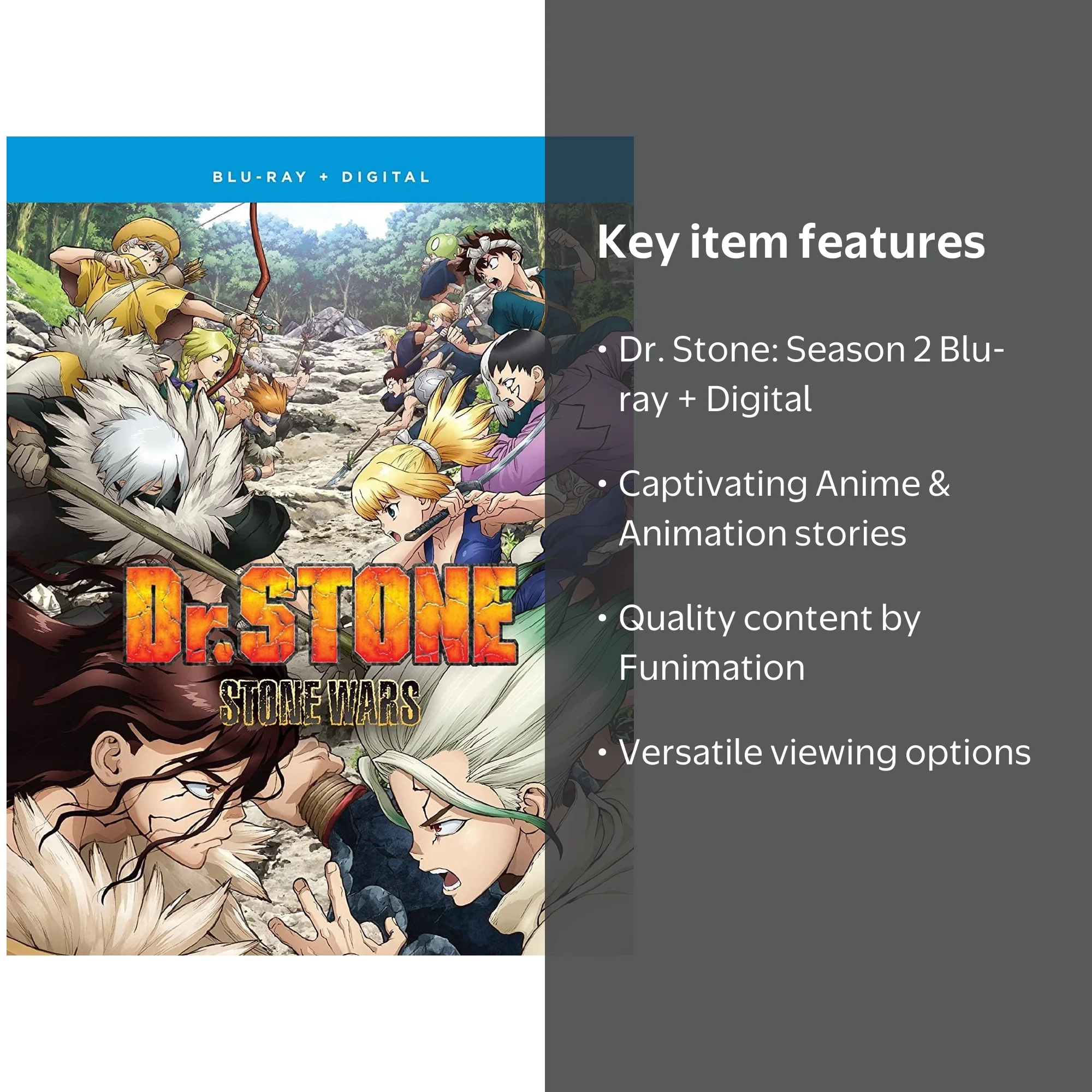 Crunchyroll - Dr. Stone: Season 2 [BLU-RAY] - Walmart.com