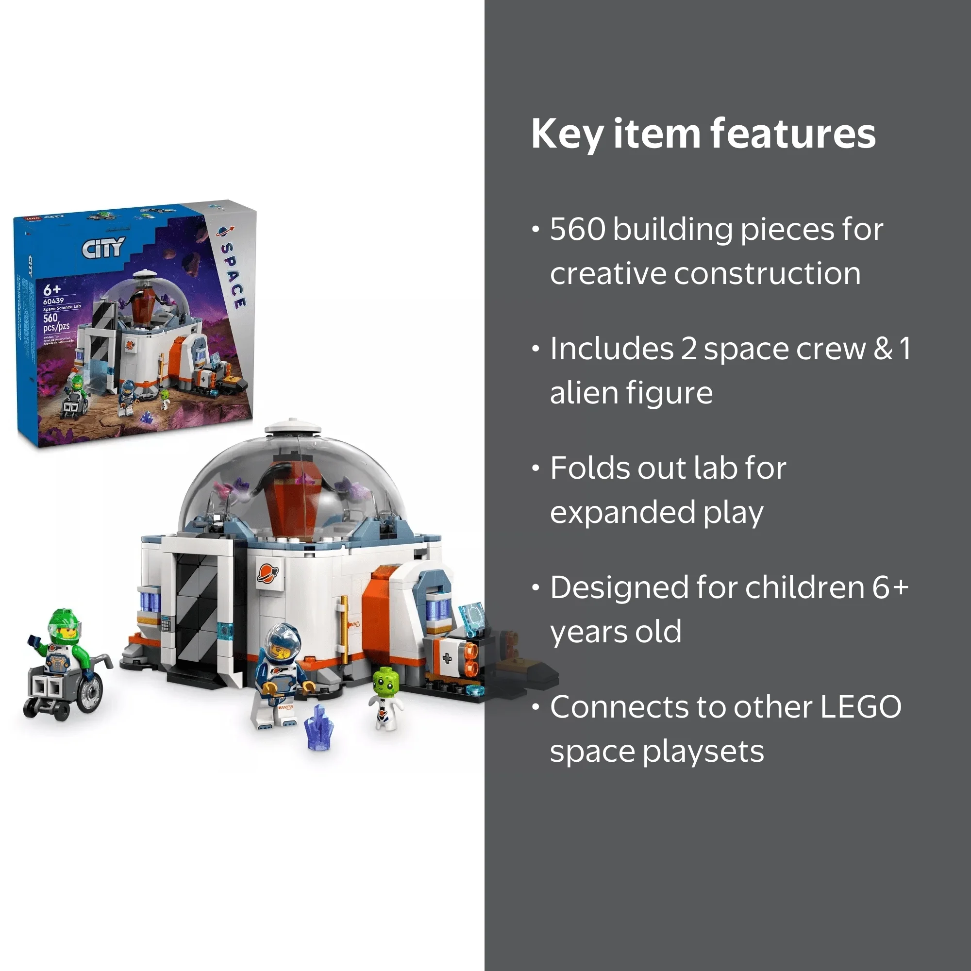 Free Shipping! LEGO Space Science Lab Toy Building Set for Kids