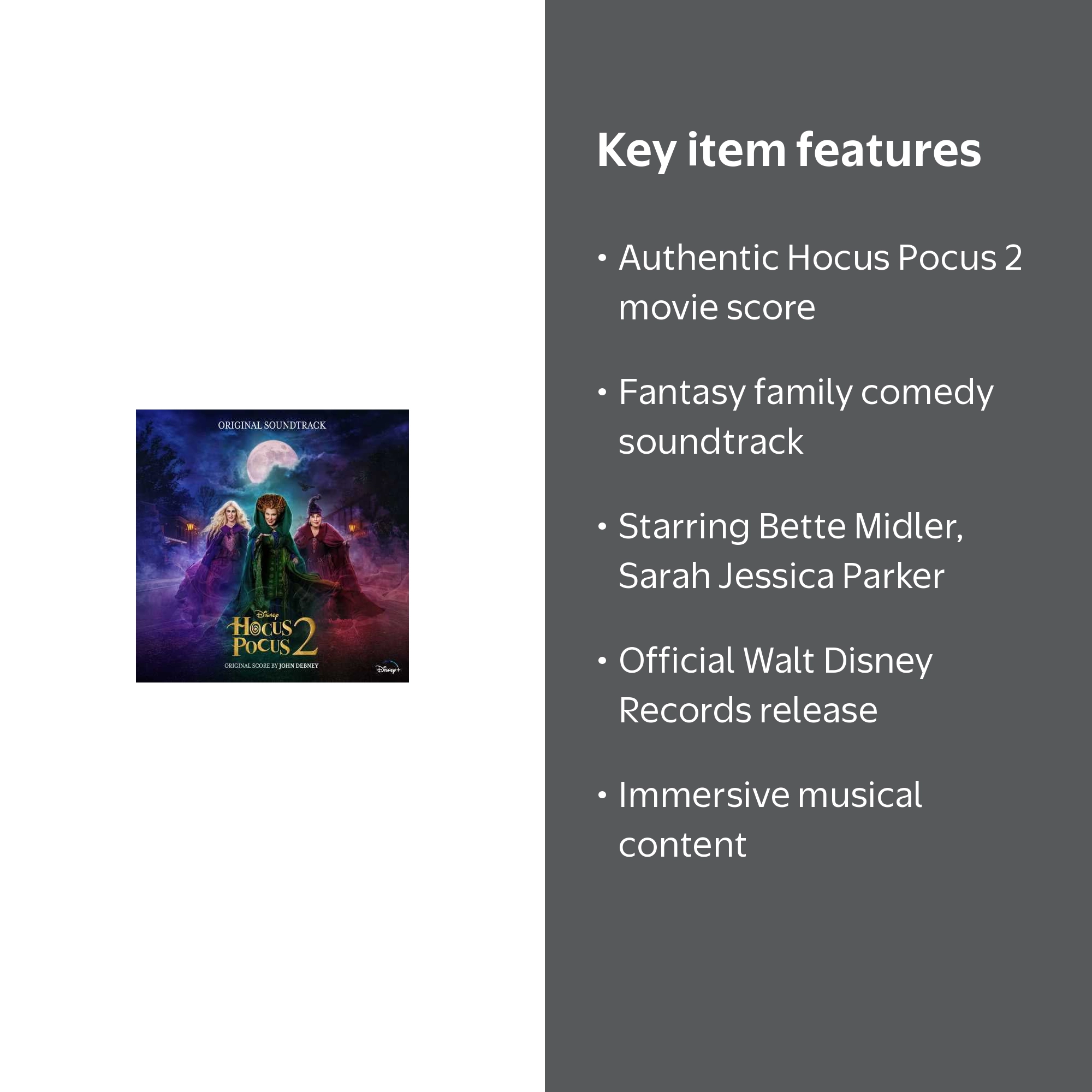 Disney's Hocus Pocus 2 Soundtrack - Original Film Score CD