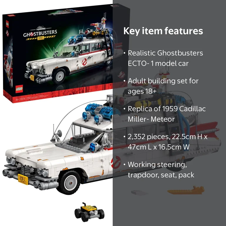 Ghostbusters Ecto-1 セット LEGO, Ghostbusters ECTO-1 Building Set, 10274, 2352 Pieces
