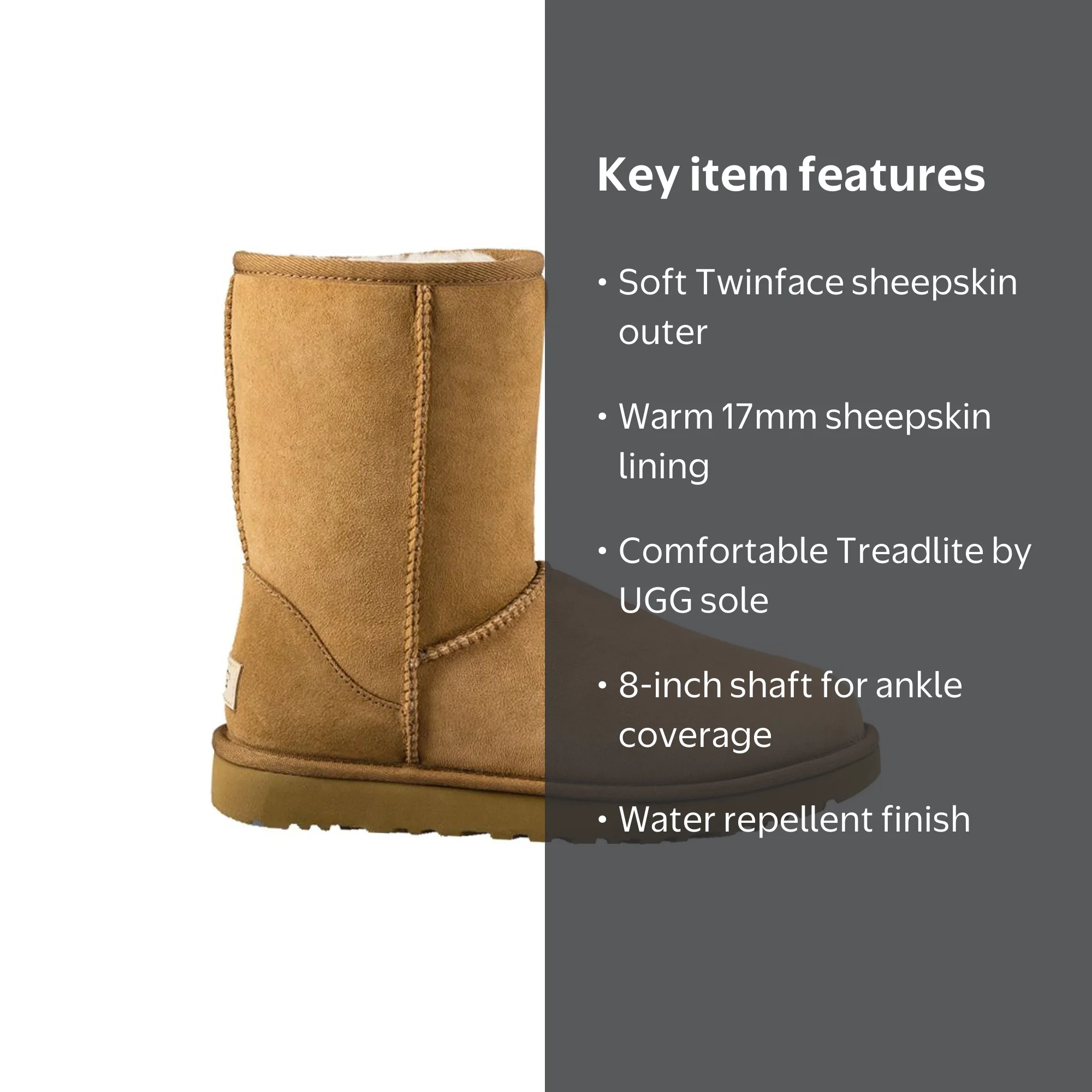 UGG, Women's Classic II Short Boot, 1016223-CHE, Chestnut