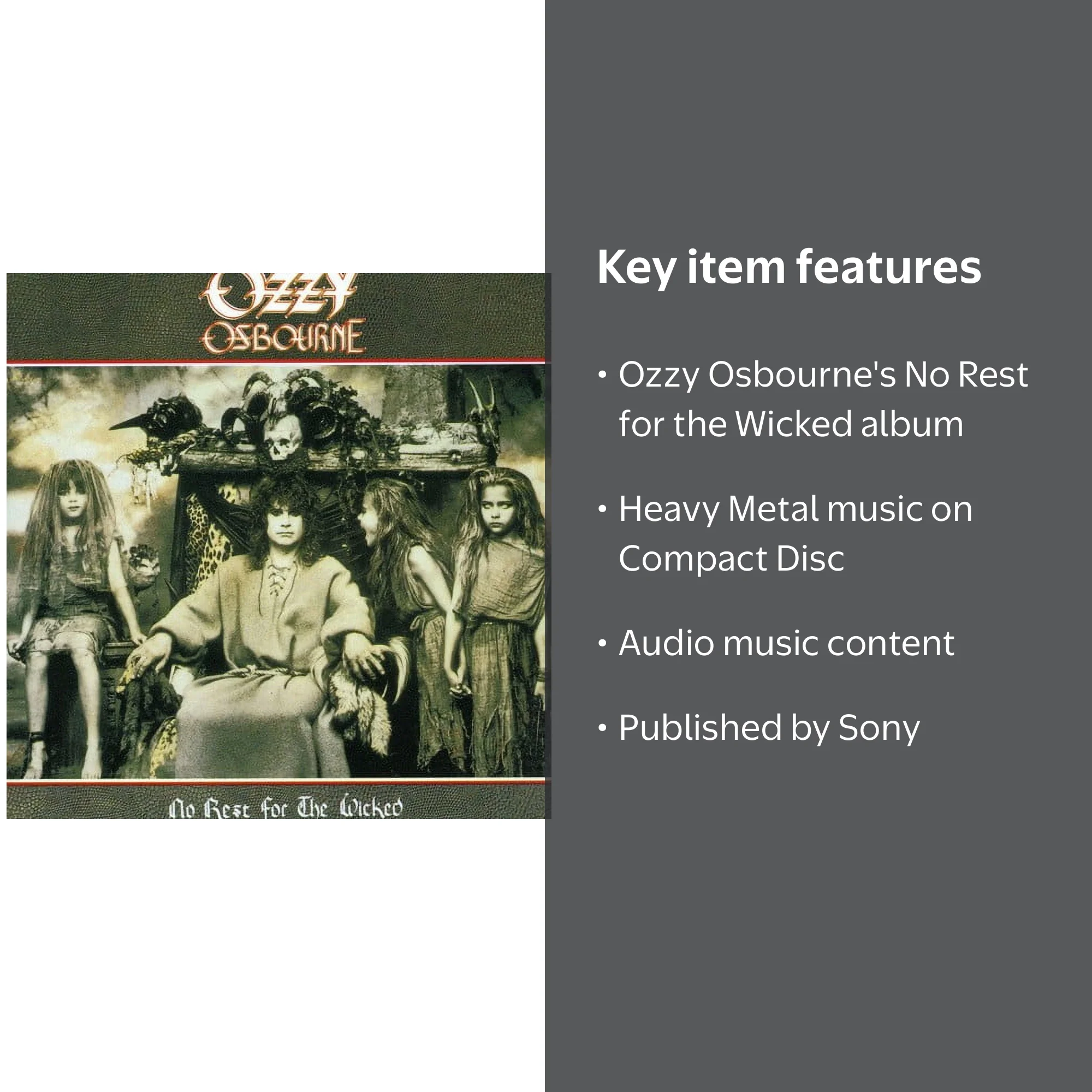 Ozzy Osbourne - No Rest for the Wicked - Music & Performance - CD