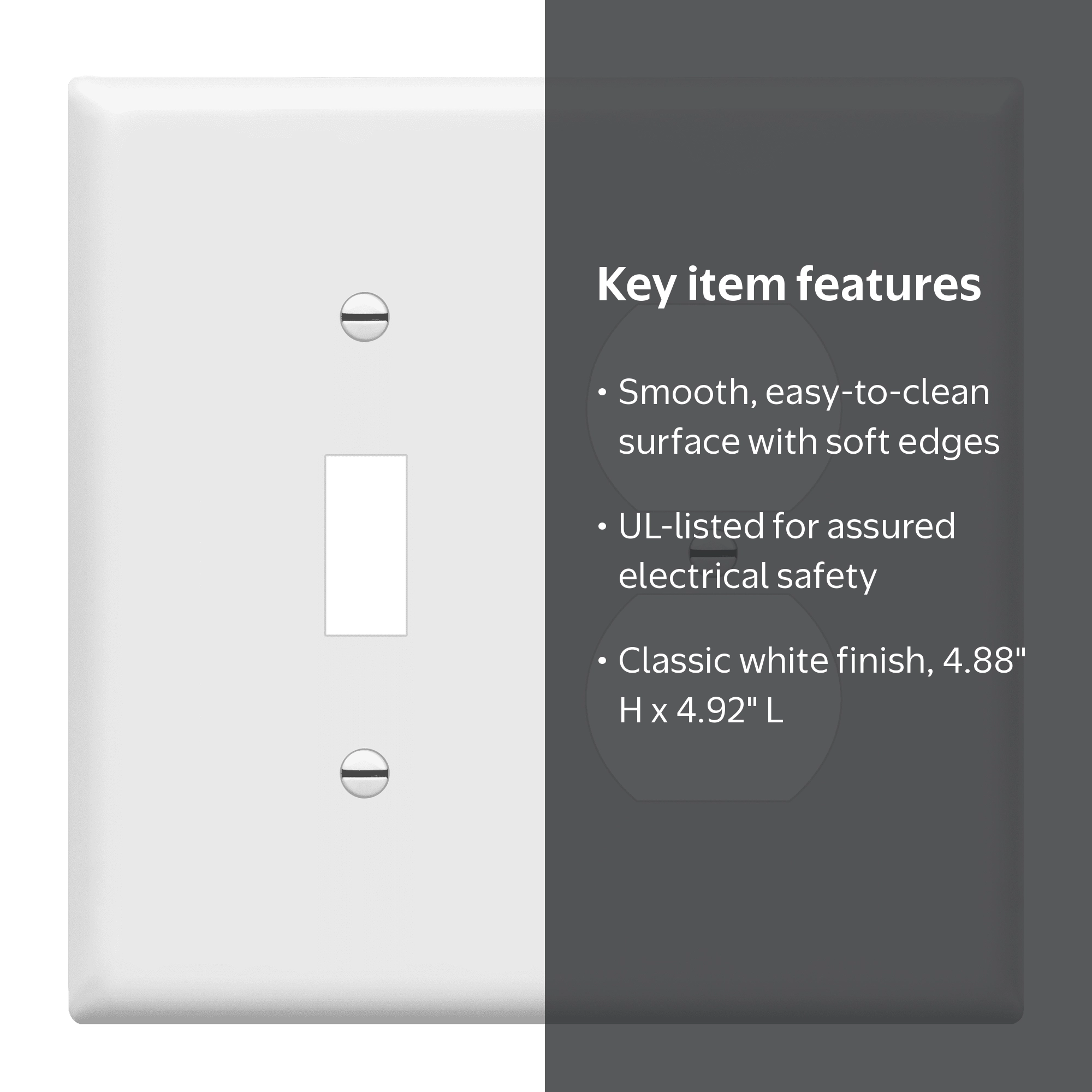 Abstract Blue Eyes 1 Print Light Switch Cover Plate – 1-Gang Standard Size 4.5 X 2.76 Inches, Decorative Toggle Wall Plate, Unbreakable Polycarbonate Thermoplastic