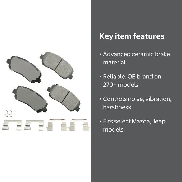 Akebono Pro-ACT Disc Brake Pad Set for Mazda CX-5 2013-2021 + more