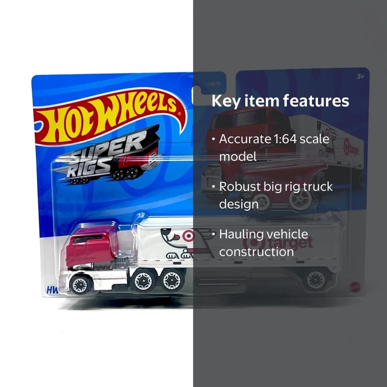 Hot Wheels Super Rigs Target Hauler - HW Bullseye's Big Rig